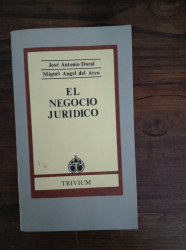 Portada del libro de EL NEGOCIO JURÍDICO