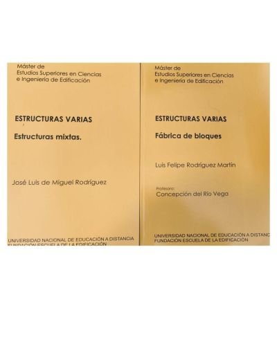 Portada del libro de ESTRUCTURAS VARIAS: MÁSTER DE ESTUDIOS SUPERIORES EN CIENCAS DE INGENIERÍA Y DE EDIFICACIÓN. FÁBRICA...