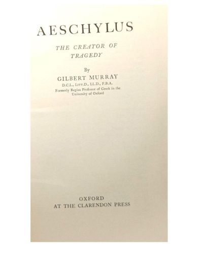 Portada del libro de Aeschylus: The Creator of Tragedy