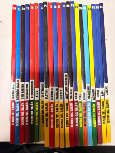 Portada del libro de LIBROS COLECCION CASI COMPLETA (Falta el 16 y 23) MARCA GENIOS DEL BALON 