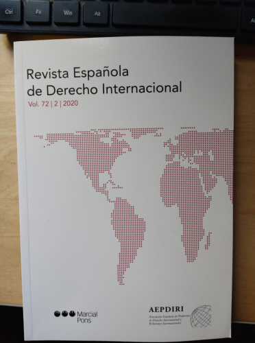 Portada del libro de REVISTA ESPAÑOLA DE DERECHO INTERNACIONAL VOL 72/2/2020