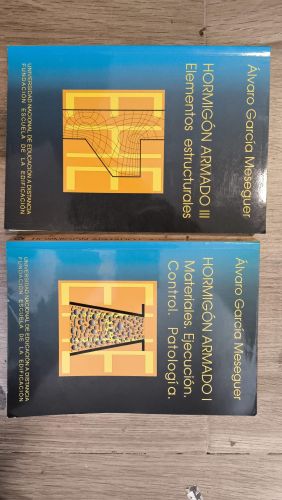 Portada del libro de HORMIGÓ ARMADO I: MATERIAÑES. EJECUCIÓN. HORMIGÓN ARMADO III: ELEMENTOS ESTRUCTURALES 
