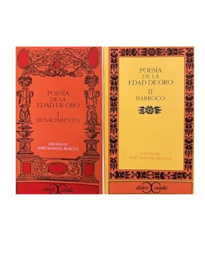 Poesía de la Edad de Oro I. Renacimiento y II Barroco