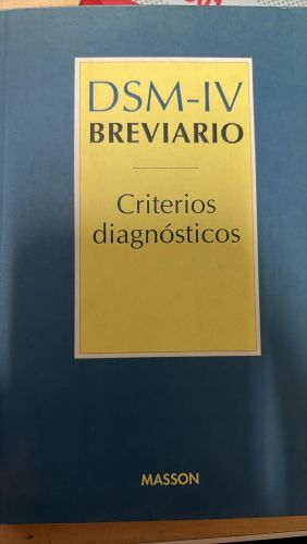 Breviario DSM-IV, Criterios diagnósticos