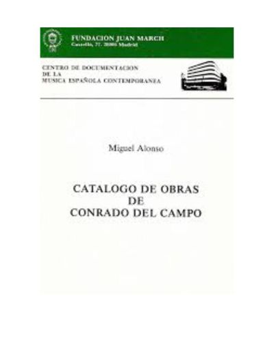 Catálogo de obras de Conrado del Campo