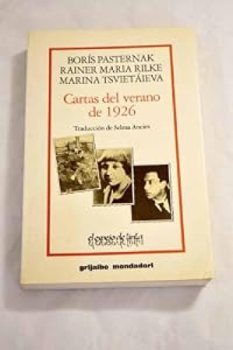 Portada del libro de CARTAS VERANO 1926