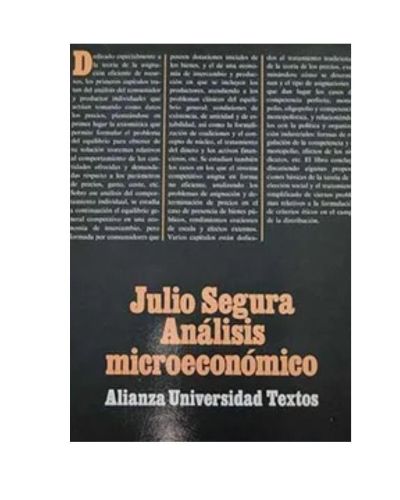 Portada del libro de Análisis microeconómico