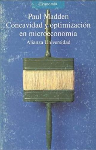 Portada del libro de Concavidad y optimización en microeconomía
