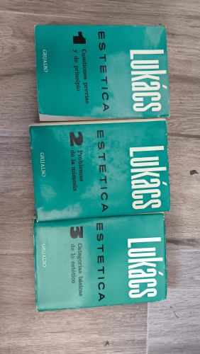 Portada del libro de Lukács ESTETICA VOLÚMENES 1, 2 Y 3