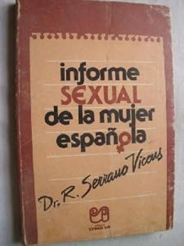 Portada del libro de Informe sexual de la mujer española
