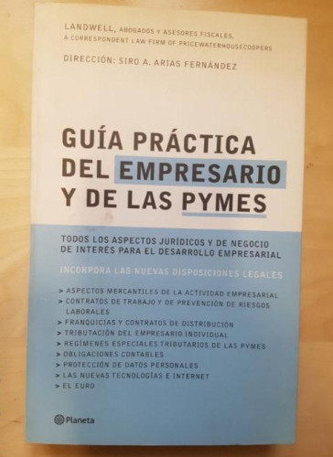 Portada del libro de Guia practica del empresario y las pymes
