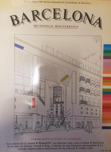 Portada del libro de BARCELONA. METROPOLIS MEDITERRANIA. NÚM. 13 1989.N REVISTA