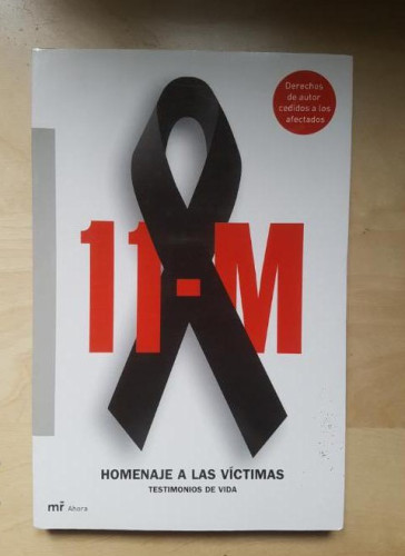 Portada del libro de 11-m - homenaje a las victimas