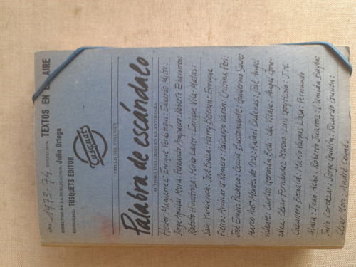 Portada del libro de palabra de escándalo 