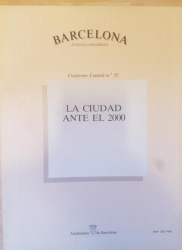 Portada del libro de REVISTA BARCELONA METROPOLIS MEDITERRANEA. LA CIUDAD ANTE EL 2000. AYTO BARCELONA