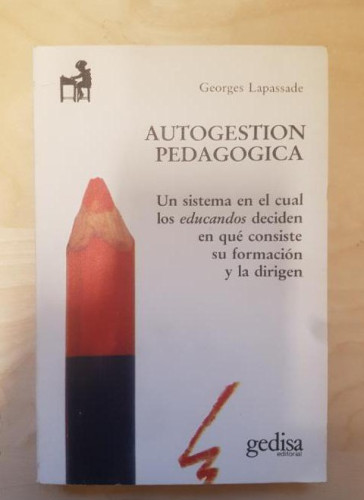 Portada del libro de Autogestión pedagógica