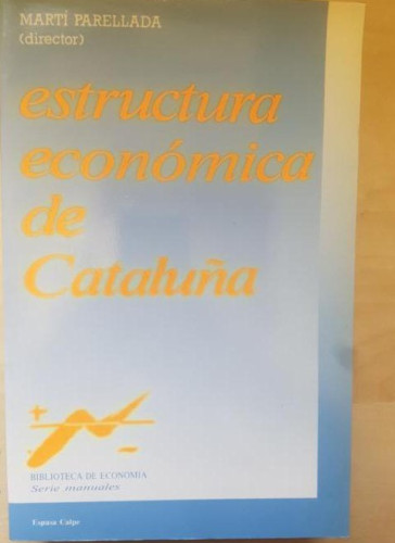 Portada del libro de Estructura economica de Cataluña