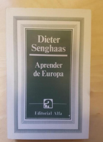 Portada del libro de Aprender de Europa.