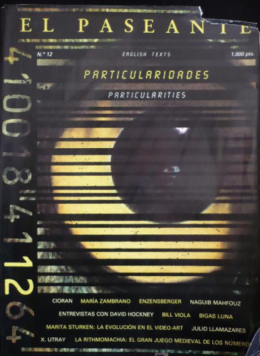 Portada del libro de EL PASEANTE.Nº 12. PARTICULARIDADES. ED.SIRUELA. 190 PAG.