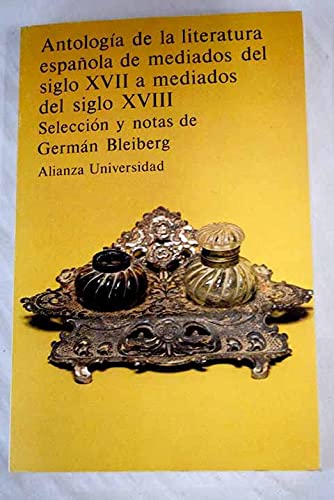 Portada del libro de Antologia de la literatura espanola