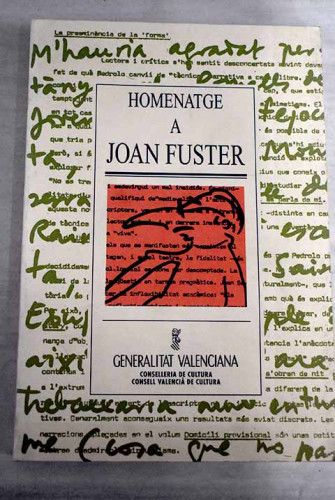 Portada del libro de Homenatge a Joan Fuster
