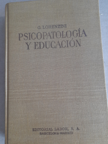 Portada del libro de Psicopatología y educación