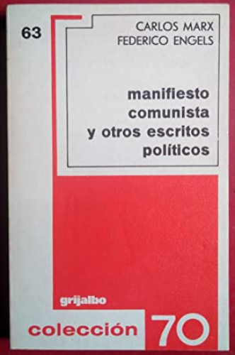 Portada del libro de Manifiesto comunista y otros escritos