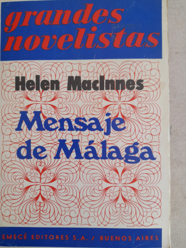 Portada del libro de Mensaje de Málaga