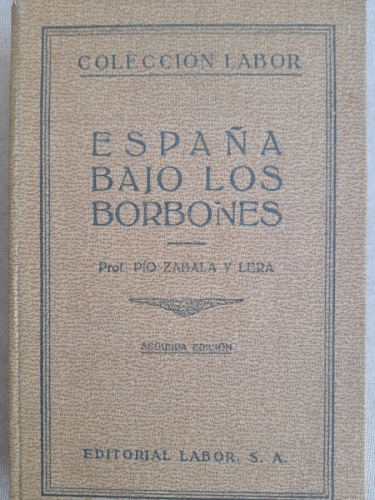 Portada del libro de España bajo los borbones