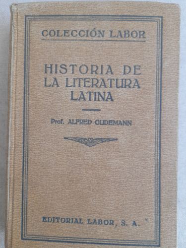 Portada del libro de Historia de la literatura latina