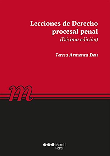 Portada del libro de teresa armenta deu lecciones de derecho procesal penal Ed. 2017