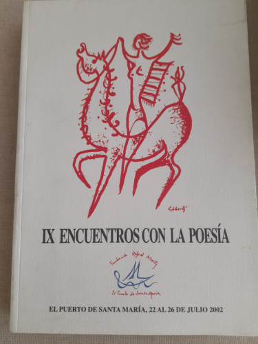 Portada del libro de IX Encuentros con la poesia