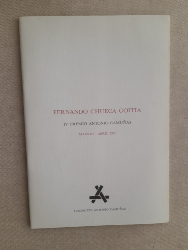 Portada del libro de IV Premio Antonio Camuñas