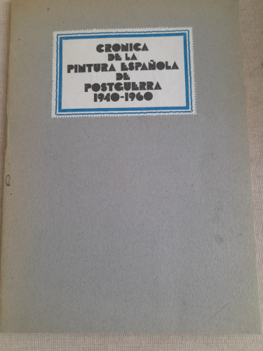 Portada del libro de Crónica de la pintura española de postguerra 1949-1960