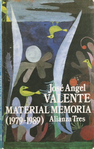 Portada del libro de Material memoria trece años de poesía, 1979-1992