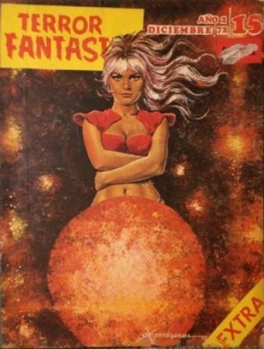 Portada del libro de Terror Fantastic. Año 2 diciembre 72. Número 15.
