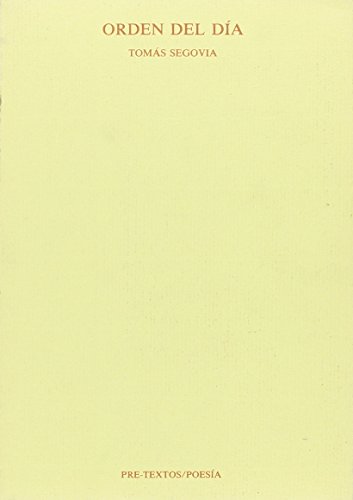 Portada del libro de ORDEN DEL DIA 