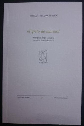Portada del libro de El grito de mármol. Prólogo de Ángel González