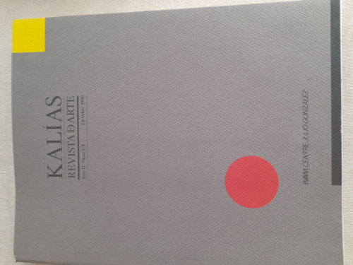 Portada del libro de KALIAS - REVISTA DE ARTE - Num. 3/4 - Ramon D. Peres