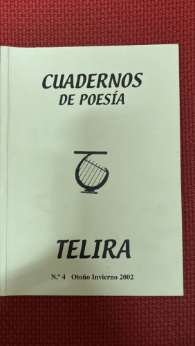 Portada del libro de CUADERNOS DE POESIA TELIRA, NÚMERO 4, OTOÑO INVIERNO 2002.