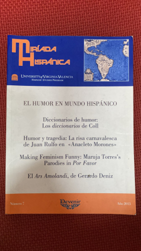Portada del libro de MIRÍADA HISPÁNICA NÚMERO 7, AÑO 2013.