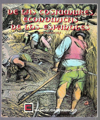 Portada del libro de De las costumbres económicas de los españoles