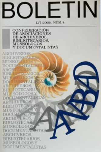 Portada del libro de BOLETÍN NÚMERO 4. LII (2002). ASOCIACIÓN ESPAÑOLA DE ARCHIVEROS, BIBLIOTECARIOS, MUSEÓLOGOS Y DOCUMENTALISTAS.