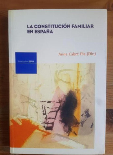 Portada del libro de La constitucion familiar en España