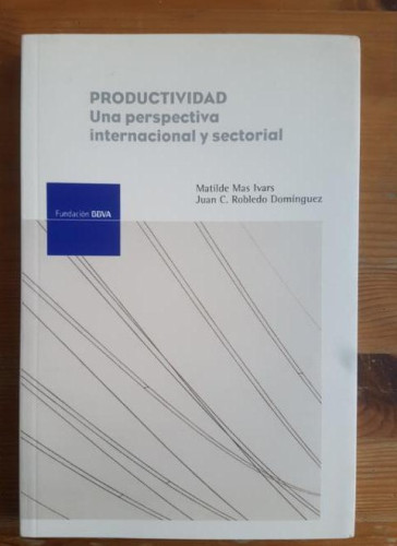 Portada del libro de Productividad VVAA Publicado por Fundación BBVA (2010)