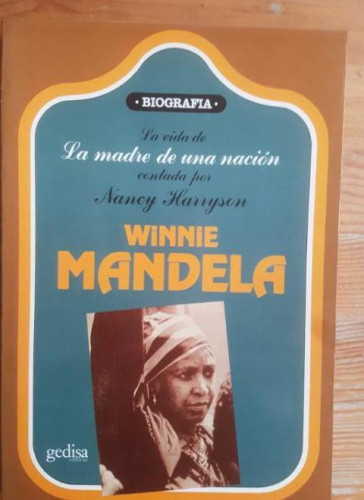 Portada del libro de Winnie mandela. la madre de una nacion