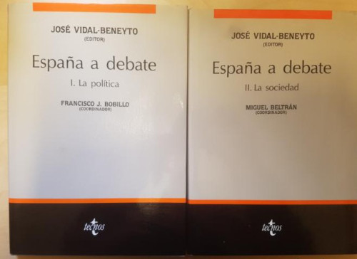 Portada del libro de España a debate.