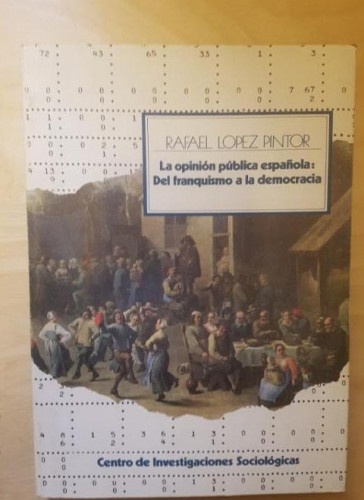 Portada del libro de La opinión pública española del franquismo a la democracia. Rafael López Pintor. 1982