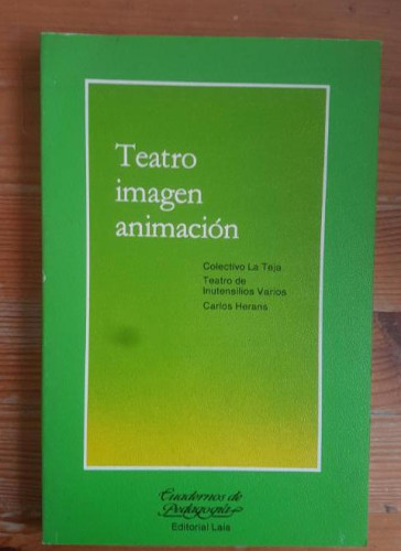 Portada del libro de Teatro, imagen, animacion