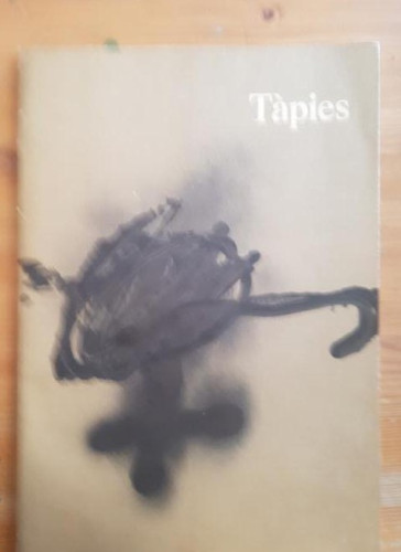 Portada del libro de TAPIES PAINTINGS GALERIE MAEGTH LELONG NWE YORK 1986 40pp aprox.LAMINA DE REGALO